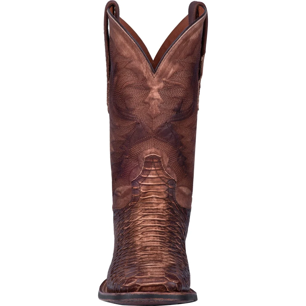 Dan Post Men's KA Python Print Brown Leather Western Boots DP4526 - Image 5