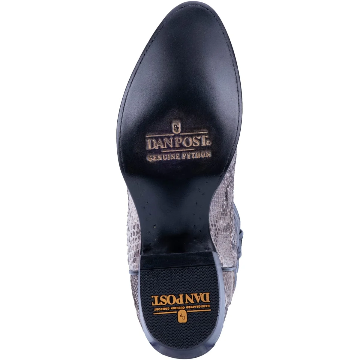Dan Post Men's Manning Natural/Black Python Western Exotic Boots DP3036 - Image 7