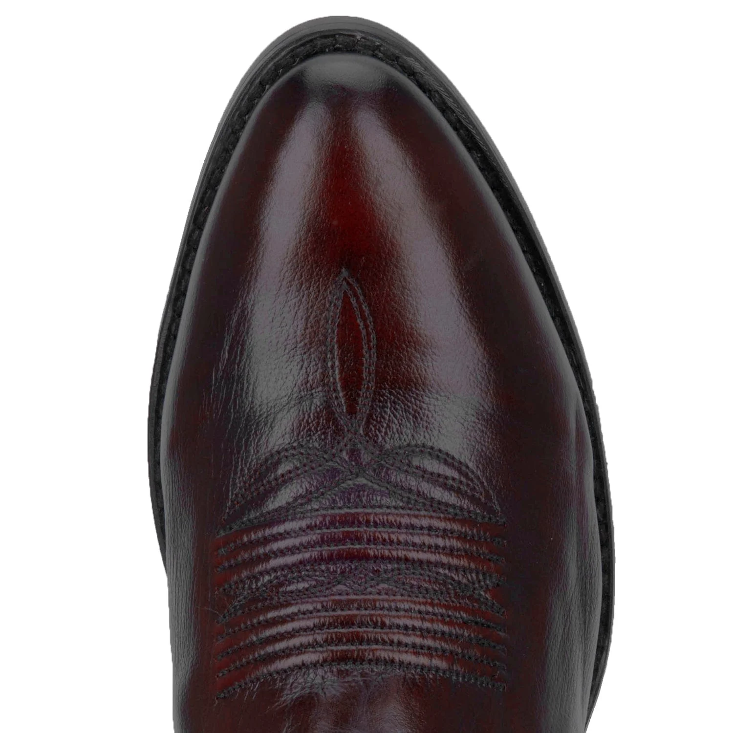Dan Post Men's Milwaukee Black Cherry Leather Cowboy Boots DP2112R - Image 4