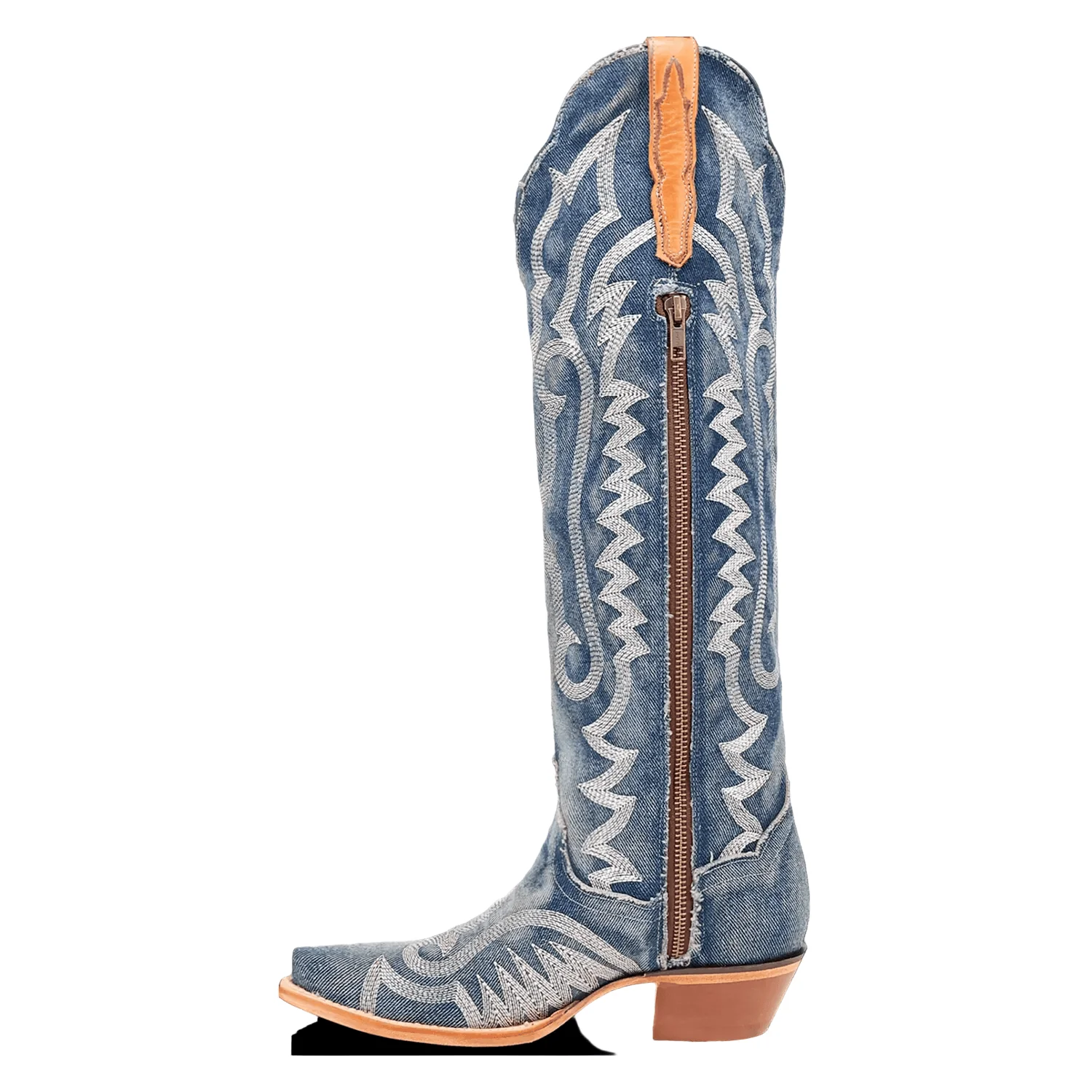 Dan Post Women's Denim Darlin 19" Western Boots DP5108 - Image 3