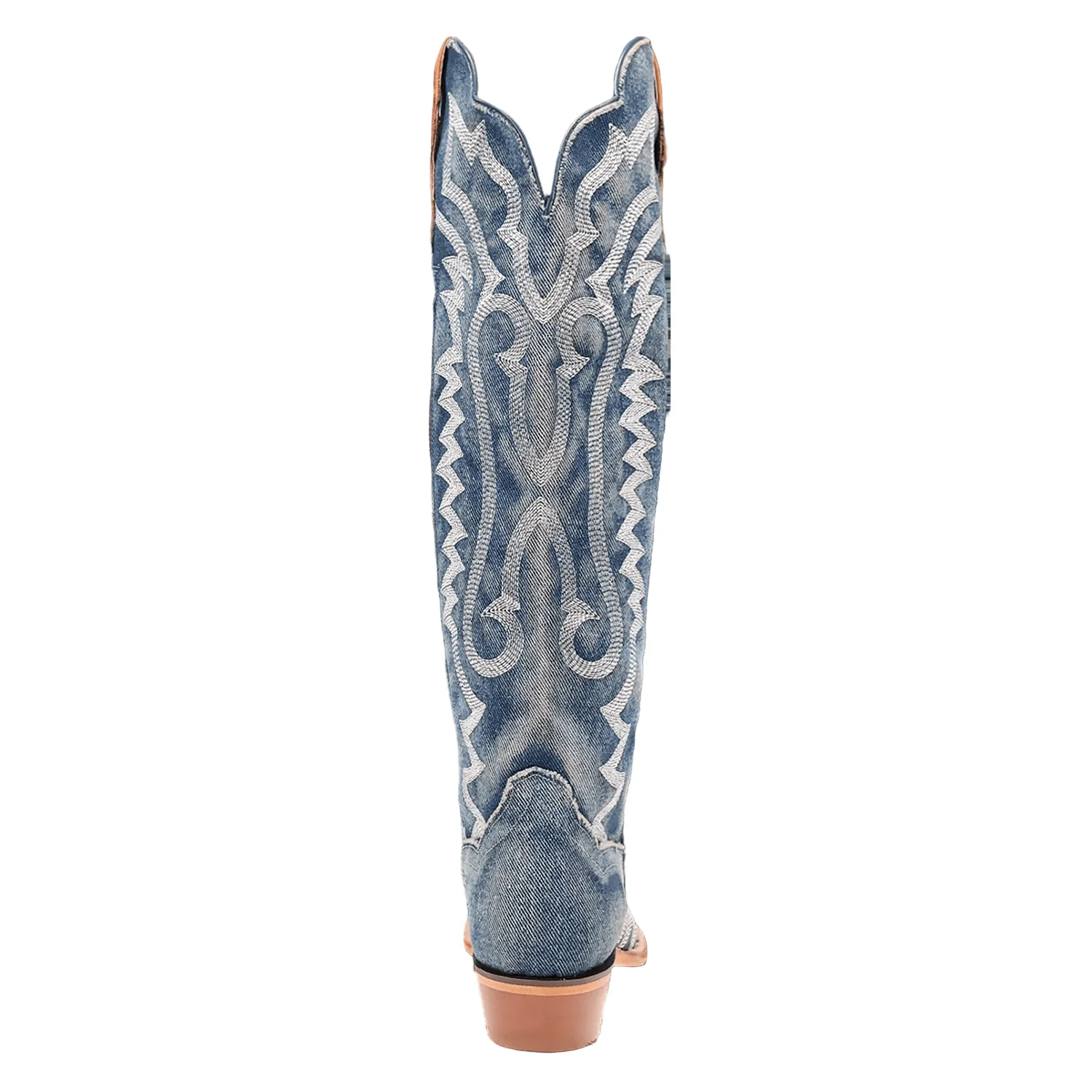 Dan Post Women's Denim Darlin 19" Western Boots DP5108 - Image 4