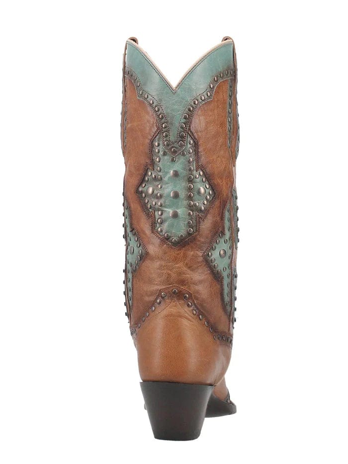 Dan Post Women's Taryn Brown & Turquoise Western Boots DP4383 - Image 6