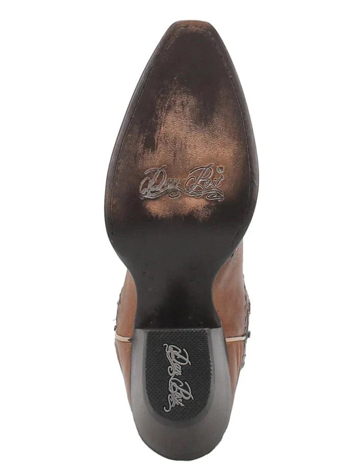 Dan Post Women's Taryn Brown & Turquoise Western Boots DP4383 - Image 7