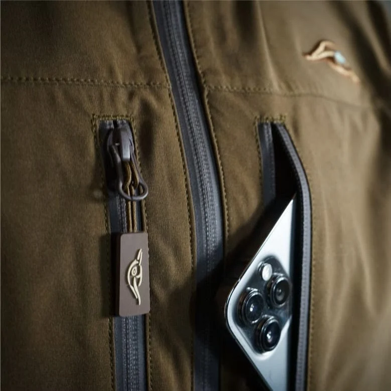 Dark Brown Lightweight Rain Jacket - Image 2