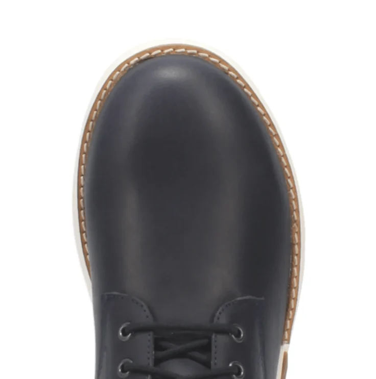 Dingo Men's #Blacktop Navy Leather Lace Up Boots DI 311 - Image 4