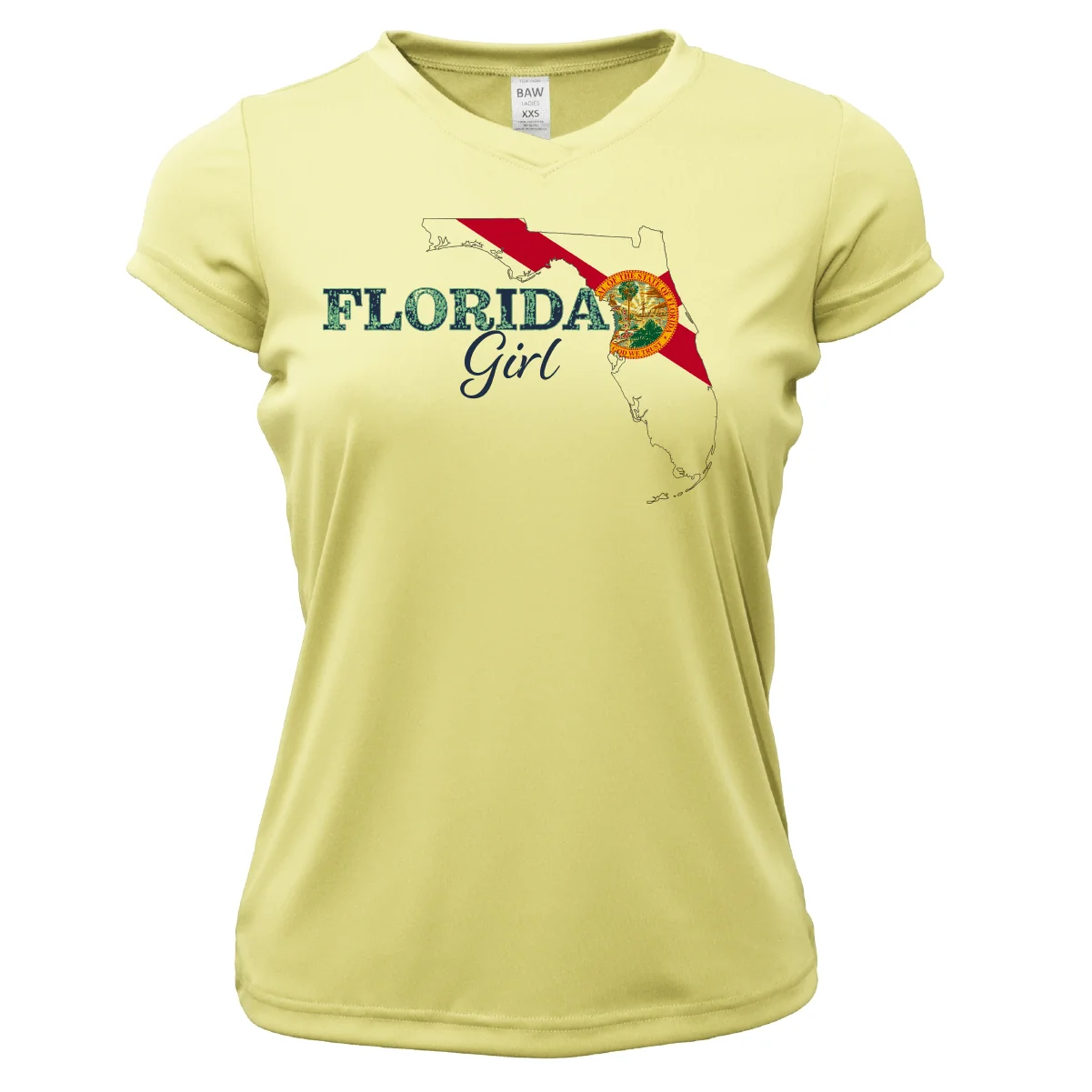Dunedin Florida Girl Women's Short Sleeve UPF 50+ Dry-Fit Shirt - Image 5