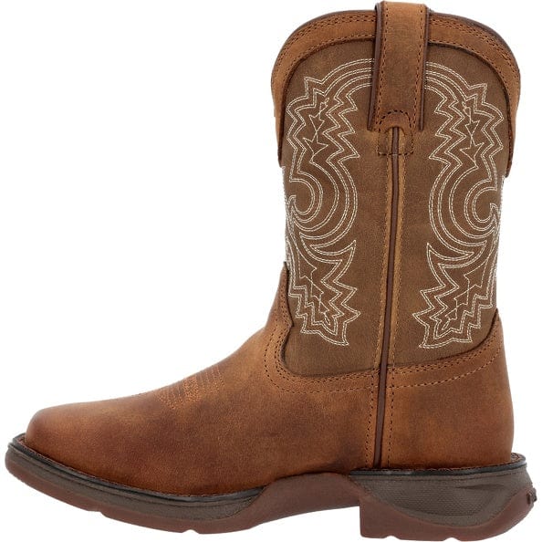 Durango Little Kid's Lil' Rebel Brown Square Toe Western Boot DBT0239C - Image 3