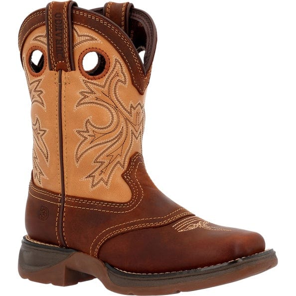 Durango Kid's Lil’ Rebel Brown & Tan Western Boot DBT0240C