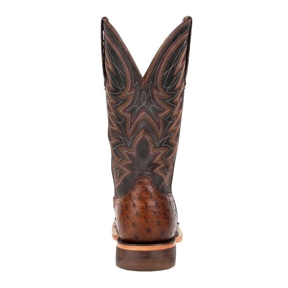 Durango Men's Premium Exotic Full-Quill Ostrich Antiqued Saddle Square Toe Western Boots DDB0274 - Image 5
