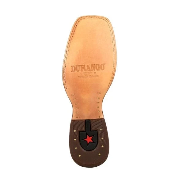 Durango Men's Premium Exotic Full-Quill Ostrich Antiqued Saddle Square Toe Western Boots DDB0274 - Image 6