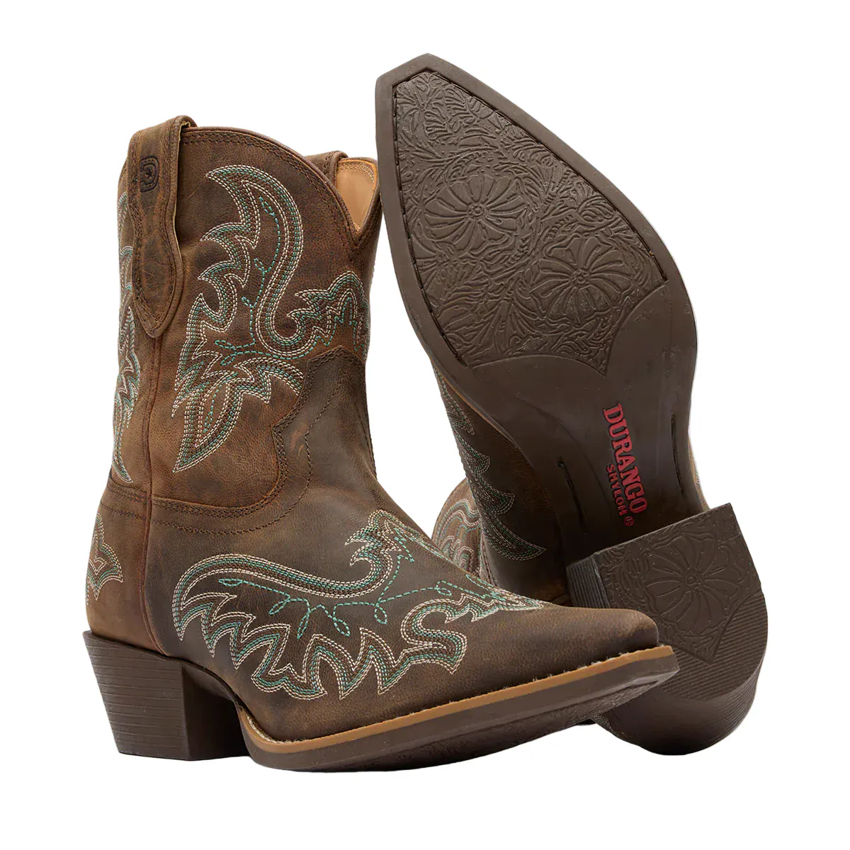 Durango Women's Driftwood Shyloh Pony Western Booties DRD0492 - Image 4