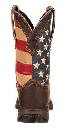 Durango Women's Rebel Patriotic Flag Square Toe Western Boots RD4414 - Image 6