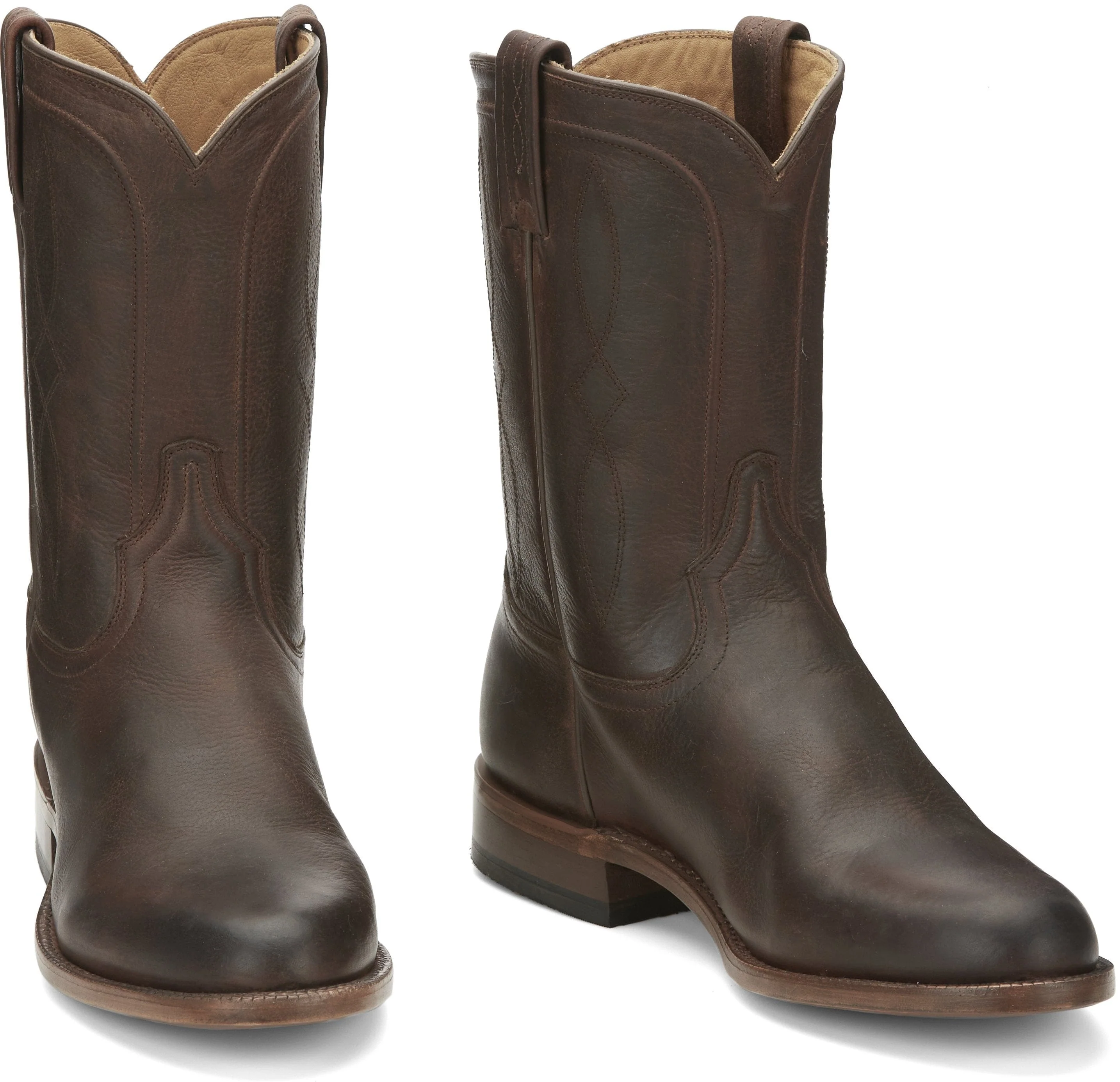 Tony Lama Men's Wellington Monterey Brown Round Toe Western Boot EP3551 - Image 8