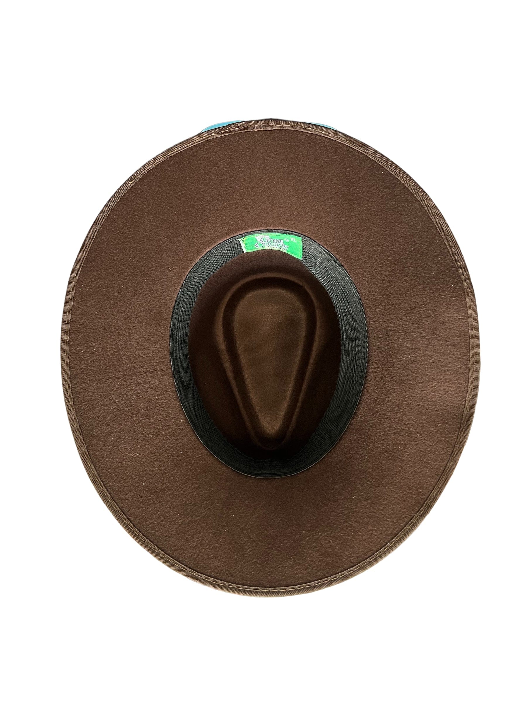 Gone Country Flat Brim Brown - Cotton (Rancher Series) Cowboy Hat