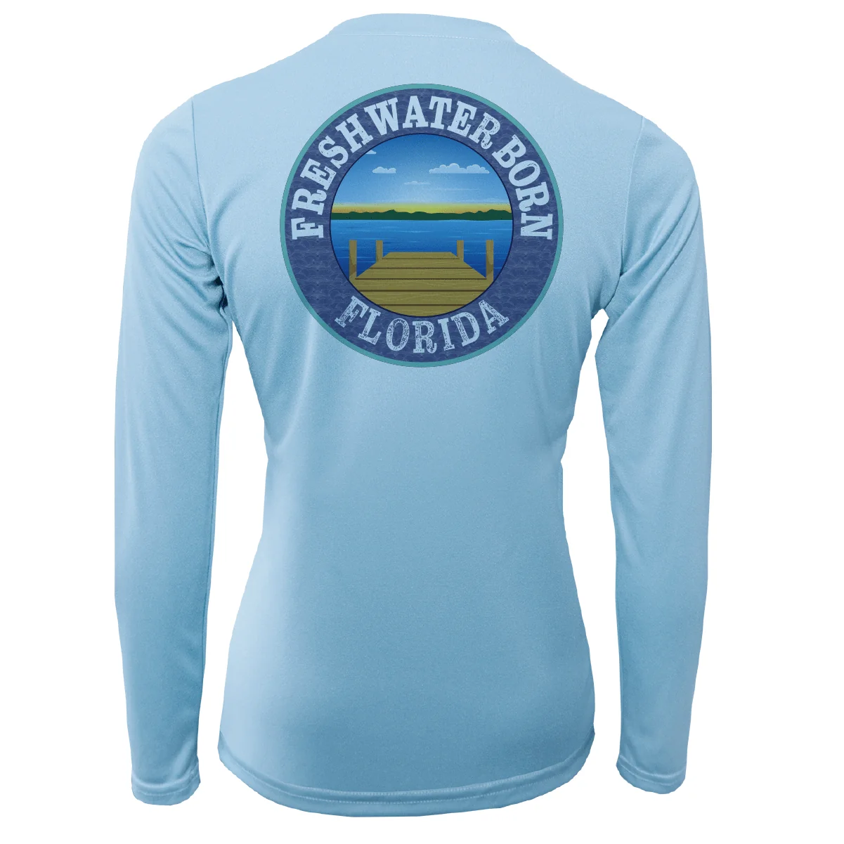 Florida Diver Freshwater Born Women's Long Sleeve UPF 50+ Dry-Fit Shirt - Image 6