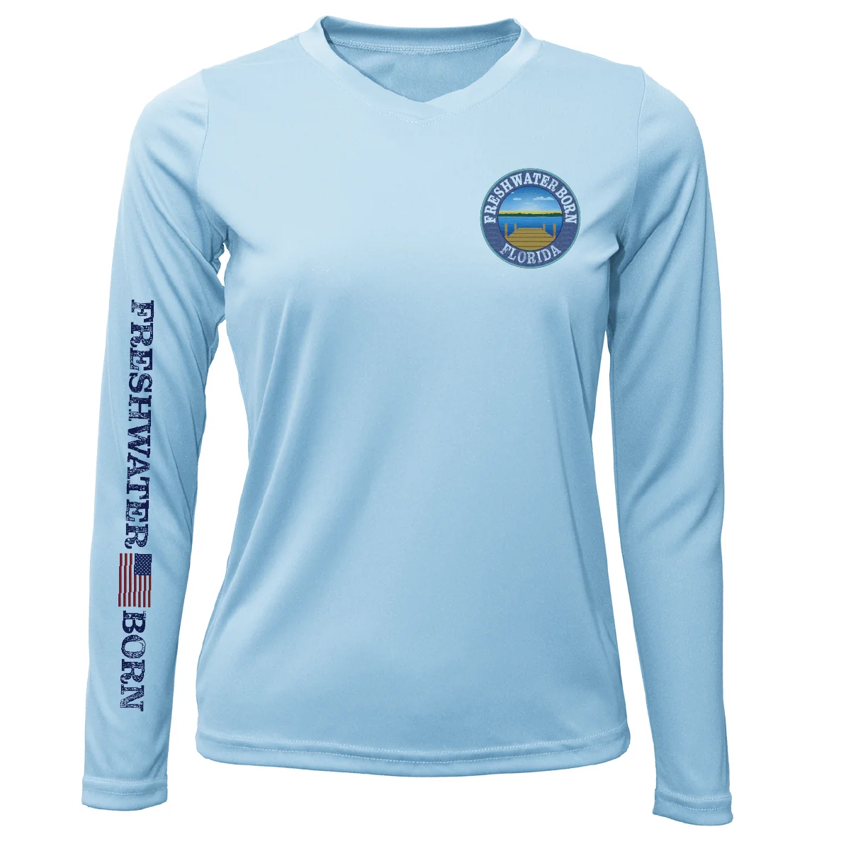 Florida Freshwater Born "All For Rum and Rum For All" Women's Long Sleeve UPF 50+ Dry-Fit Shirt - Image 4