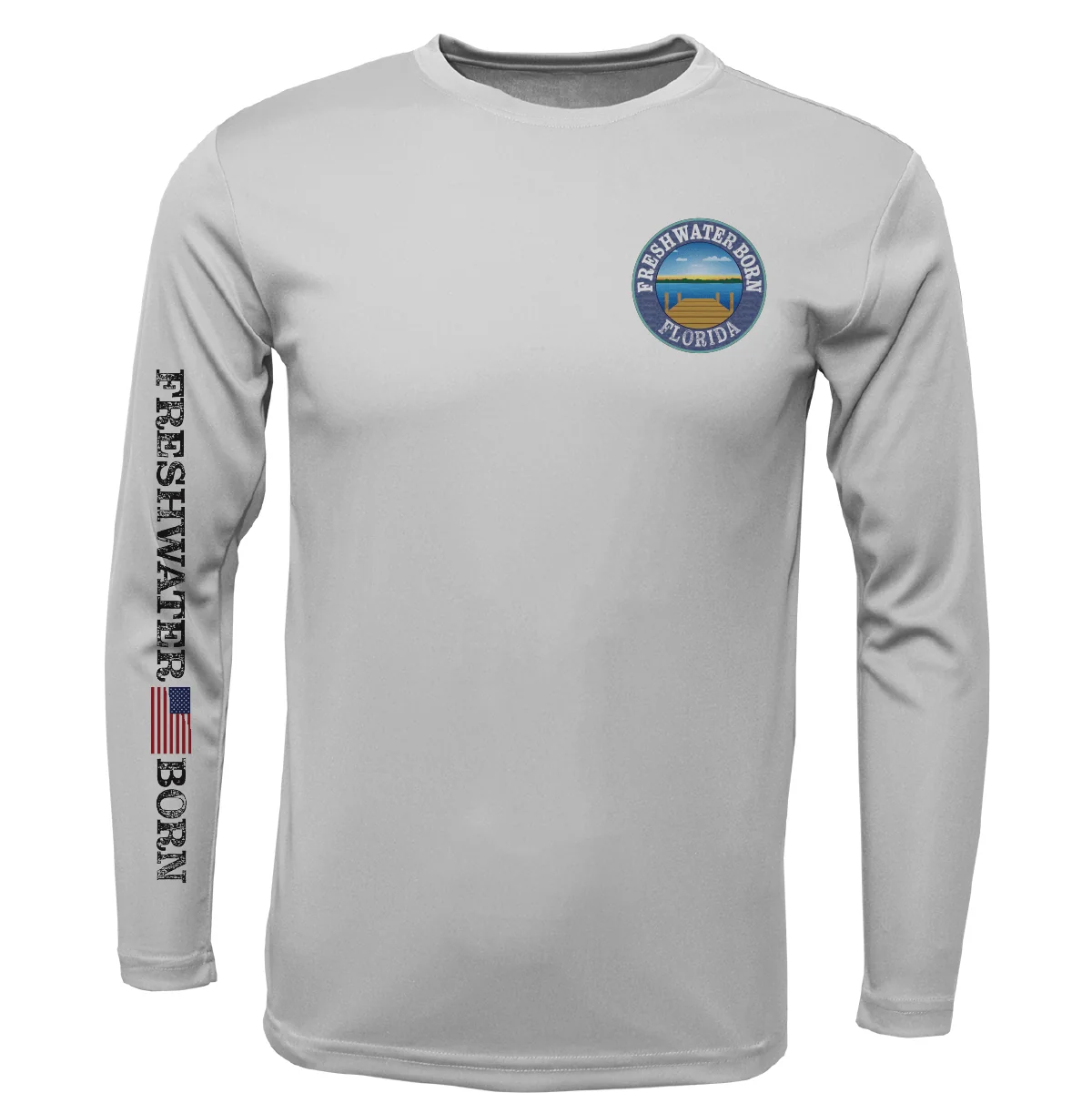 Florida Freshwater Born "Surrender The Booty" Boy's Long Sleeve UPF 50+ Dry-Fit Shirt - Image 4