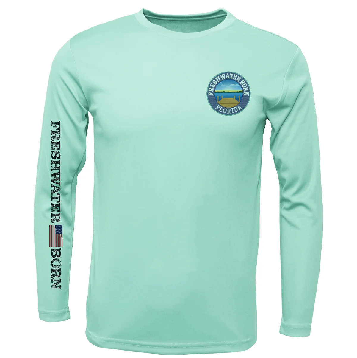 Florida Freshwater Born "Surrender The Booty" Girl's Long Sleeve UPF 50+ Dry-Fit Shirt - Image 10