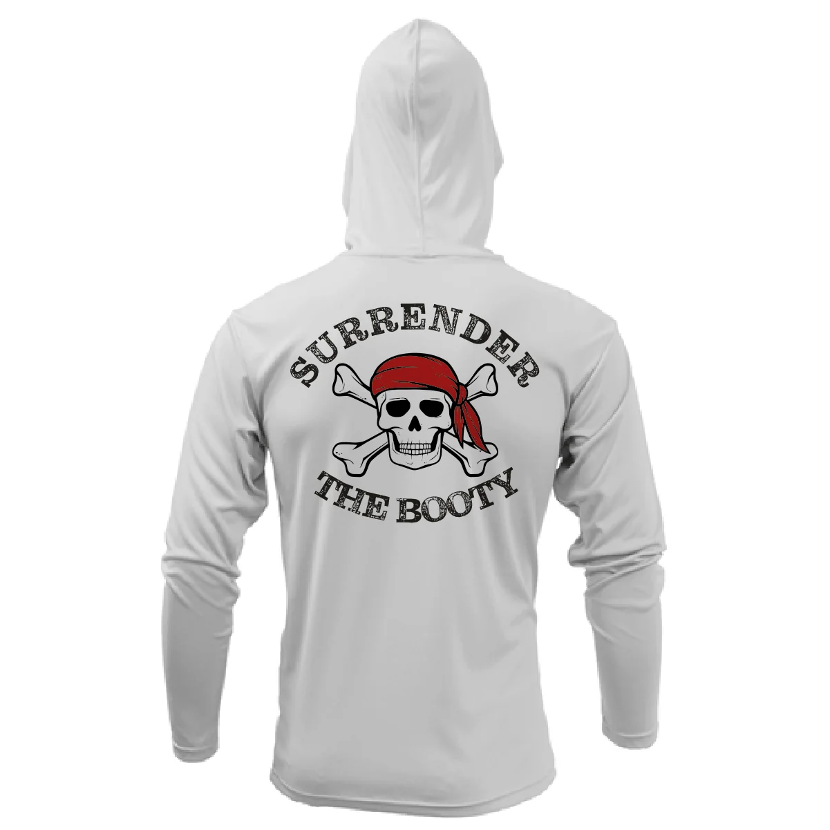 Florida Freshwater Born "Surrender The Booty" Men's Long Sleeve UPF 50+ Dry-Fit Hoodie - Image 5