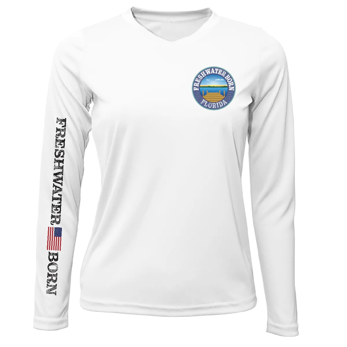 Florida Freshwater Born "Surrender The Booty" Women's Long Sleeve UPF 50+ Dry-Fit Shirt - Image 6