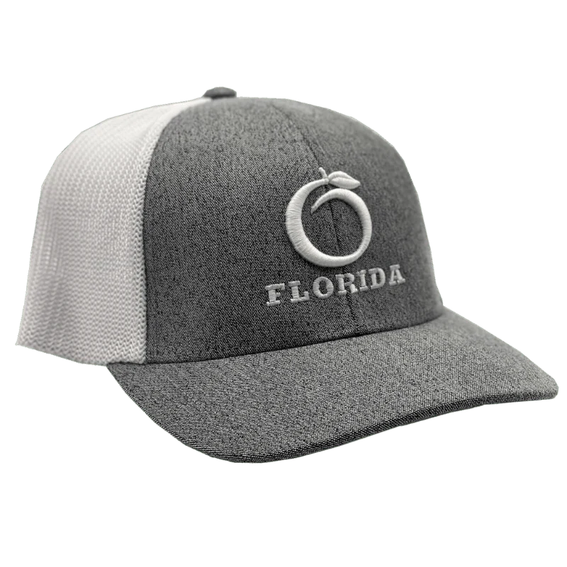 Florida Heritage Men's Gray/White Flexfit Ball Cap