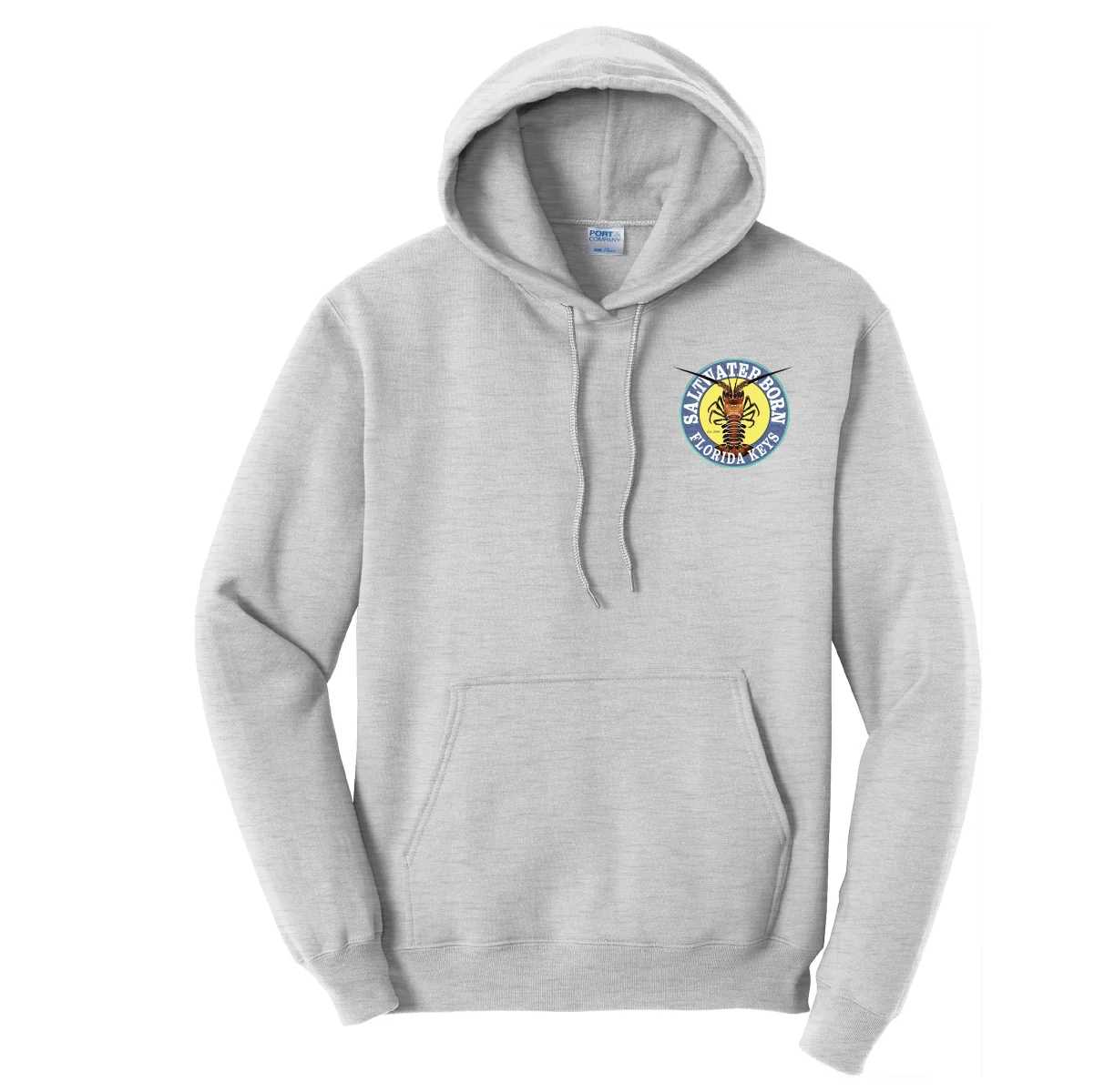 Florida Keys Realistic Lobster Cotton Hoodie - Image 4
