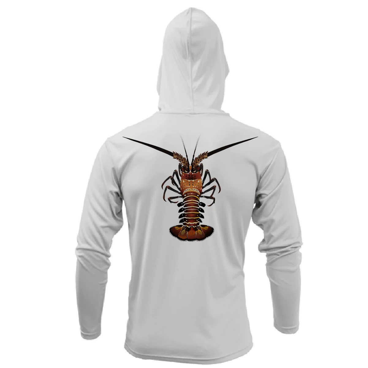 Florida Keys Realistic Lobster Long Sleeve UPF 50+ Dry-Fit Hoodie - Image 7