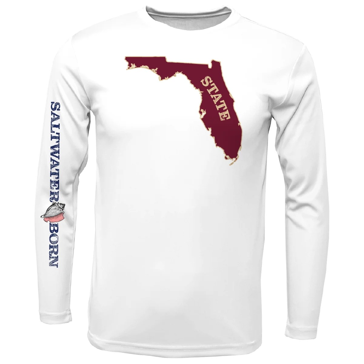 Garnet and Gold Key West, FL Long Sleeve UPF 50+ Dry-Fit Shirt - Image 4