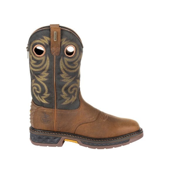 Georgia Boot Men's Black and Brown Square Toe Work Boot GB00266 - Image 3