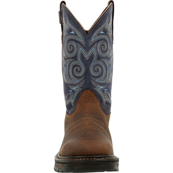 Georgia Boot Men's Carbo-Tec LT Brown and Navy Round Toe Work Boot GB00435 - Image 5