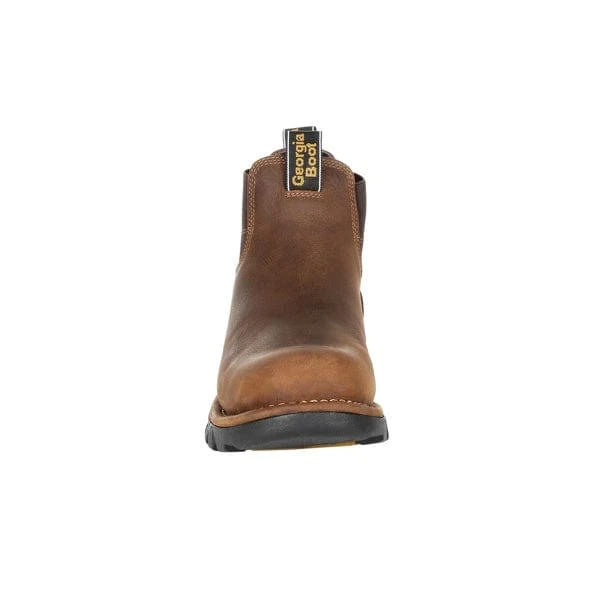 Georgia Boot Men's Eagle One Brown Waterproof Chelsea Work Boot GB00315 - Image 4