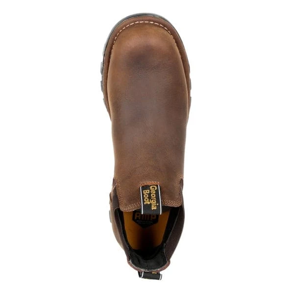 Georgia Boot Men's Eagle One Brown Waterproof Chelsea Work Boot GB00315 - Image 5