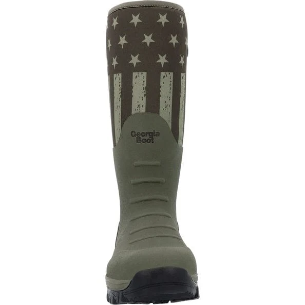 Georgia Boot Men's GBR Dark Green Rubber Pull On Work Boot GB00559 - Image 5