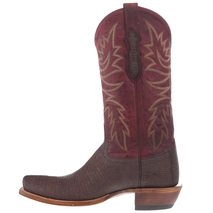 Justin Men's Rustic Brown Lizard Exotic Boots JE8321 - Image 2