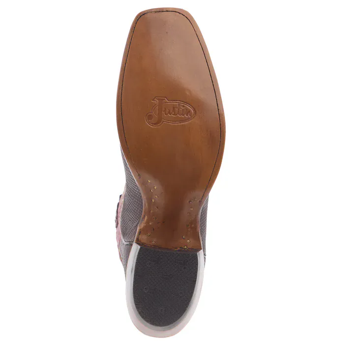 Justin Men's Rustic Brown Lizard Exotic Boots JE8321 - Image 5
