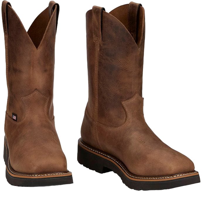 Justin Men's Ames Walnut Pull On Work Boot HL4222 - Image 2