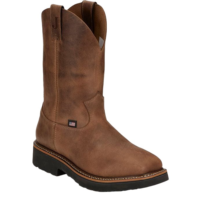 Justin Men's Ames Walnut Pull On Work Boot HL4222 - Image 3