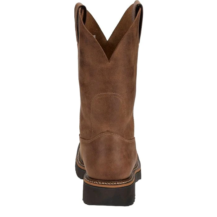Justin Men's Ames Walnut Pull On Work Boot HL4222 - Image 6