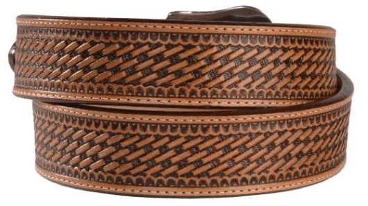 Justin Men's Bronco Basketweave Leather Belt C12264 - Image 2