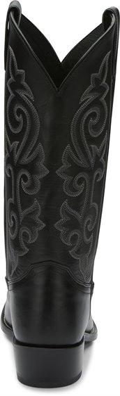 Justin Men's Buck Bay Apache Black Round Toe Western Boots 1409 - Image 6