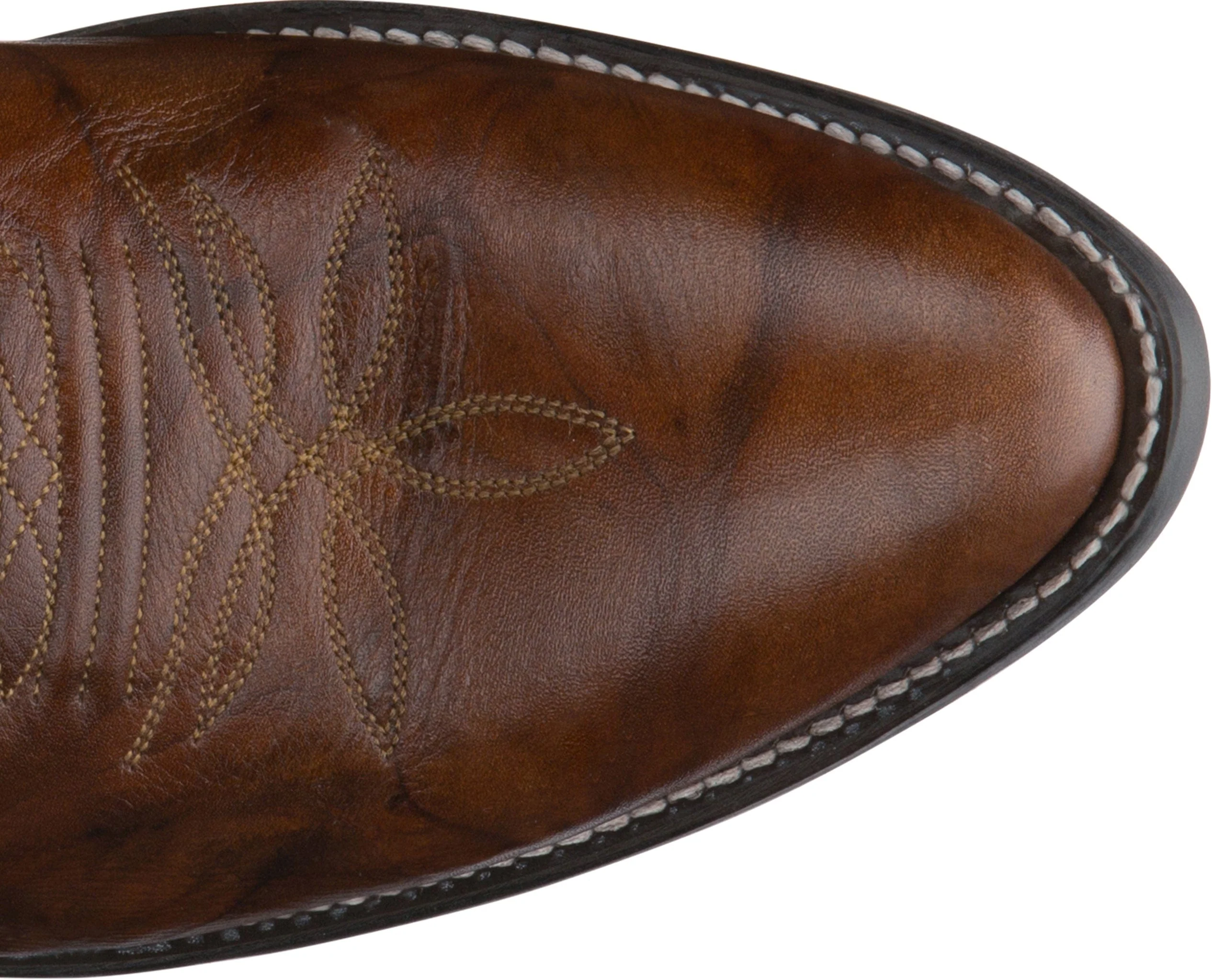 Justin Men's Buck Chestnut Leather 13 Western Boots 1560 - Image 6