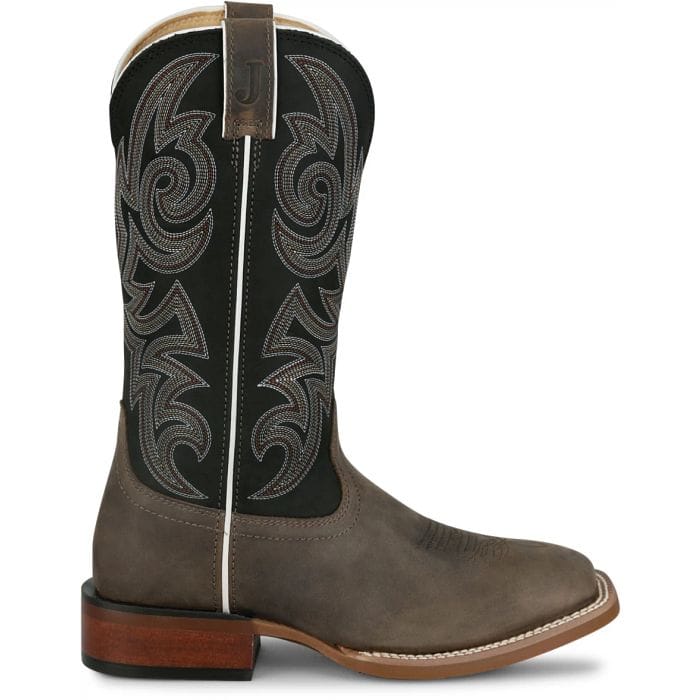 Justin Men's Charcoal and Black May Day Western Boots FN7259 - Image 2
