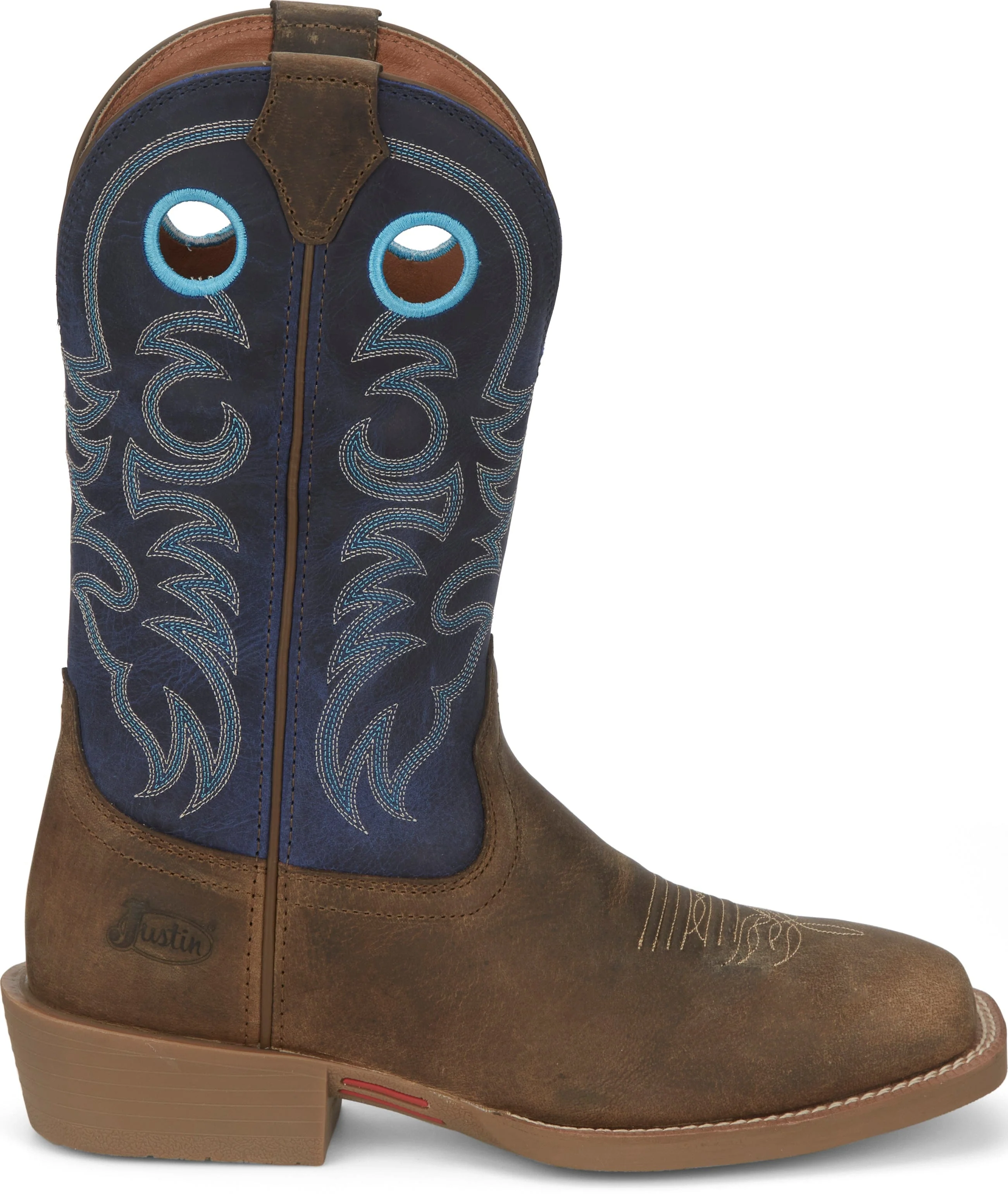 Justin Men's Muley Peanut Tan Western Boots SE7611 - Image 3