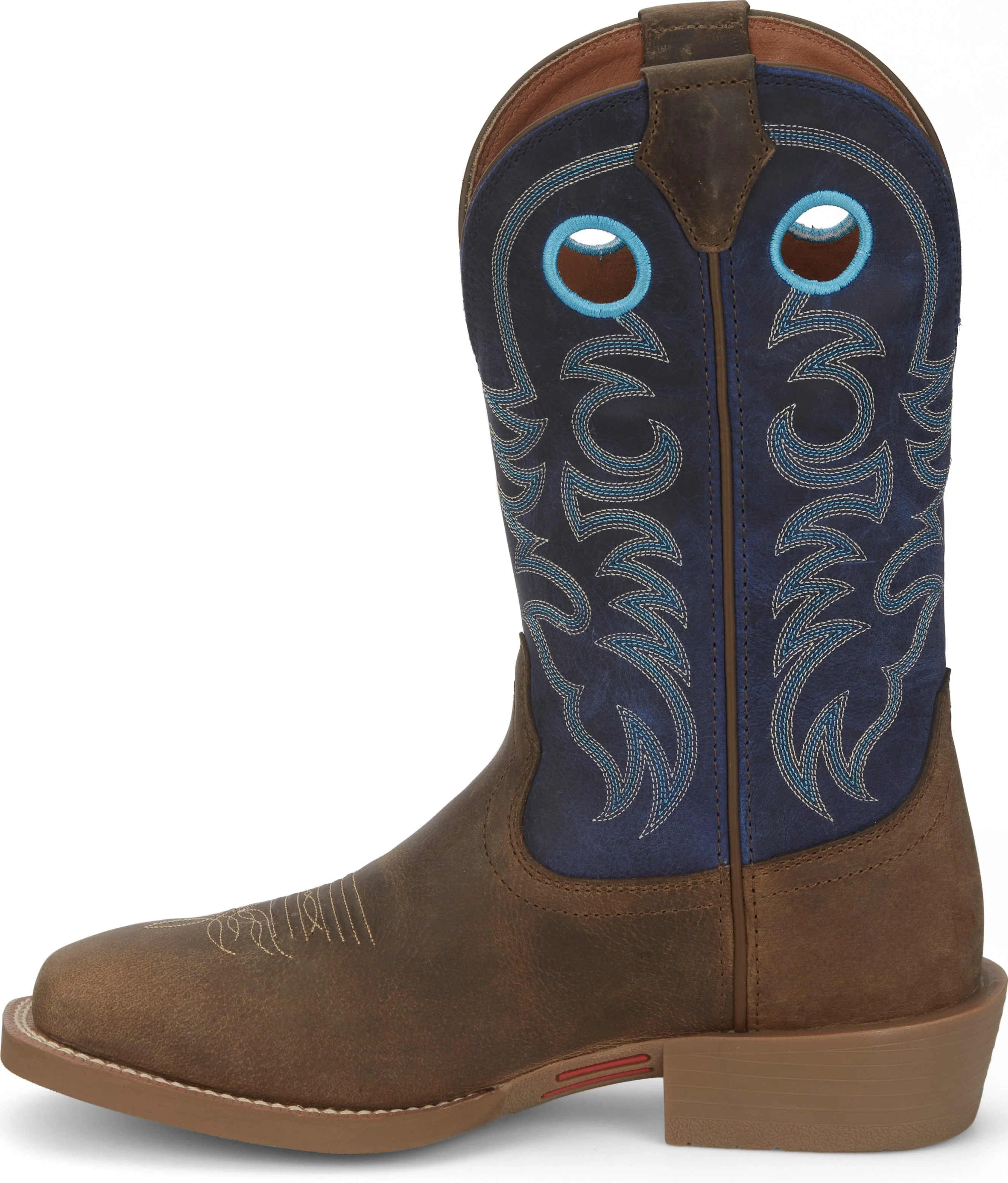 Justin Men's Muley Peanut Tan Western Boots SE7611 - Image 4