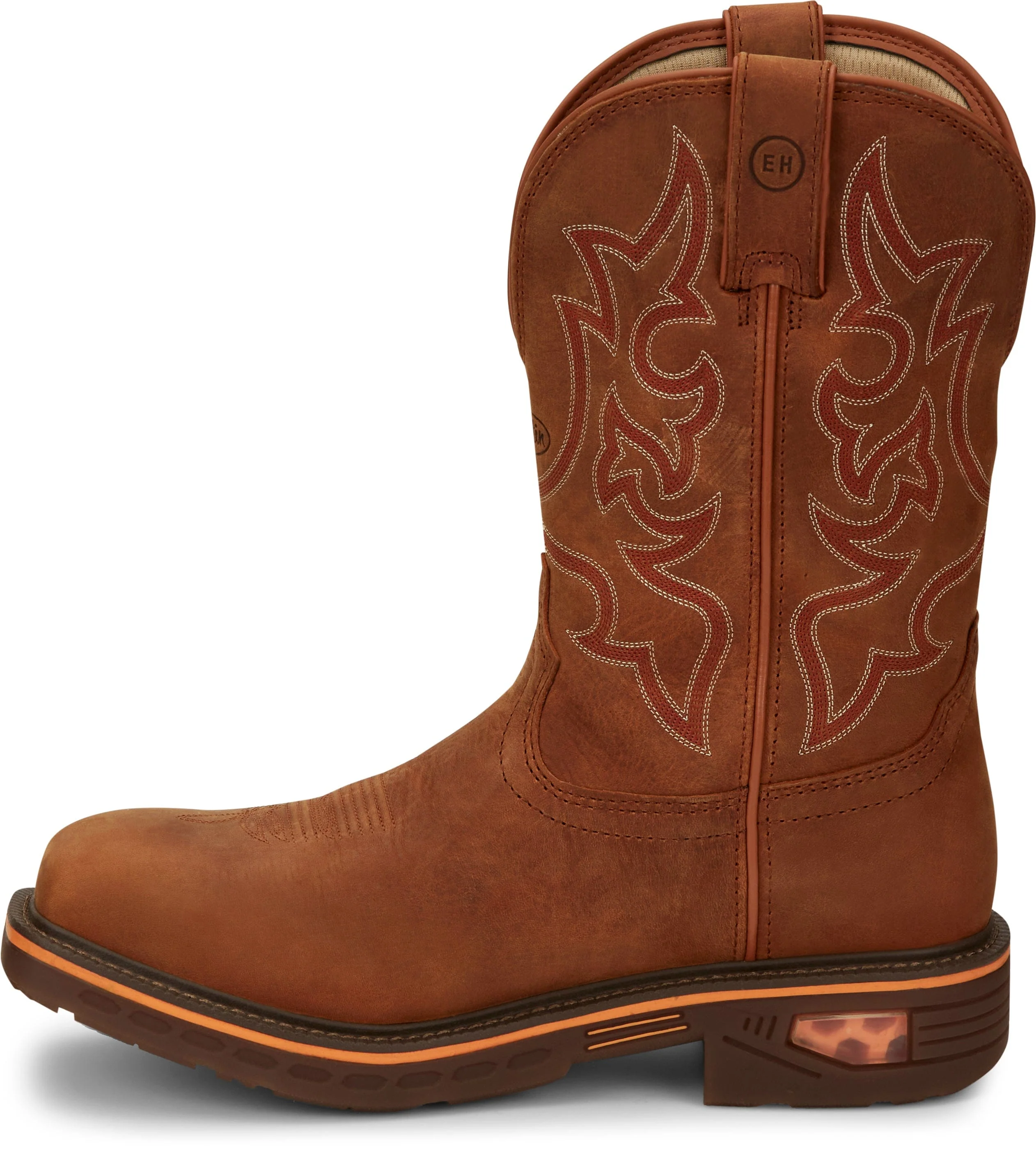 Justin Men's Resistor Russet Brown Nano Comp Toe Work Boots CR4016 - Image 4