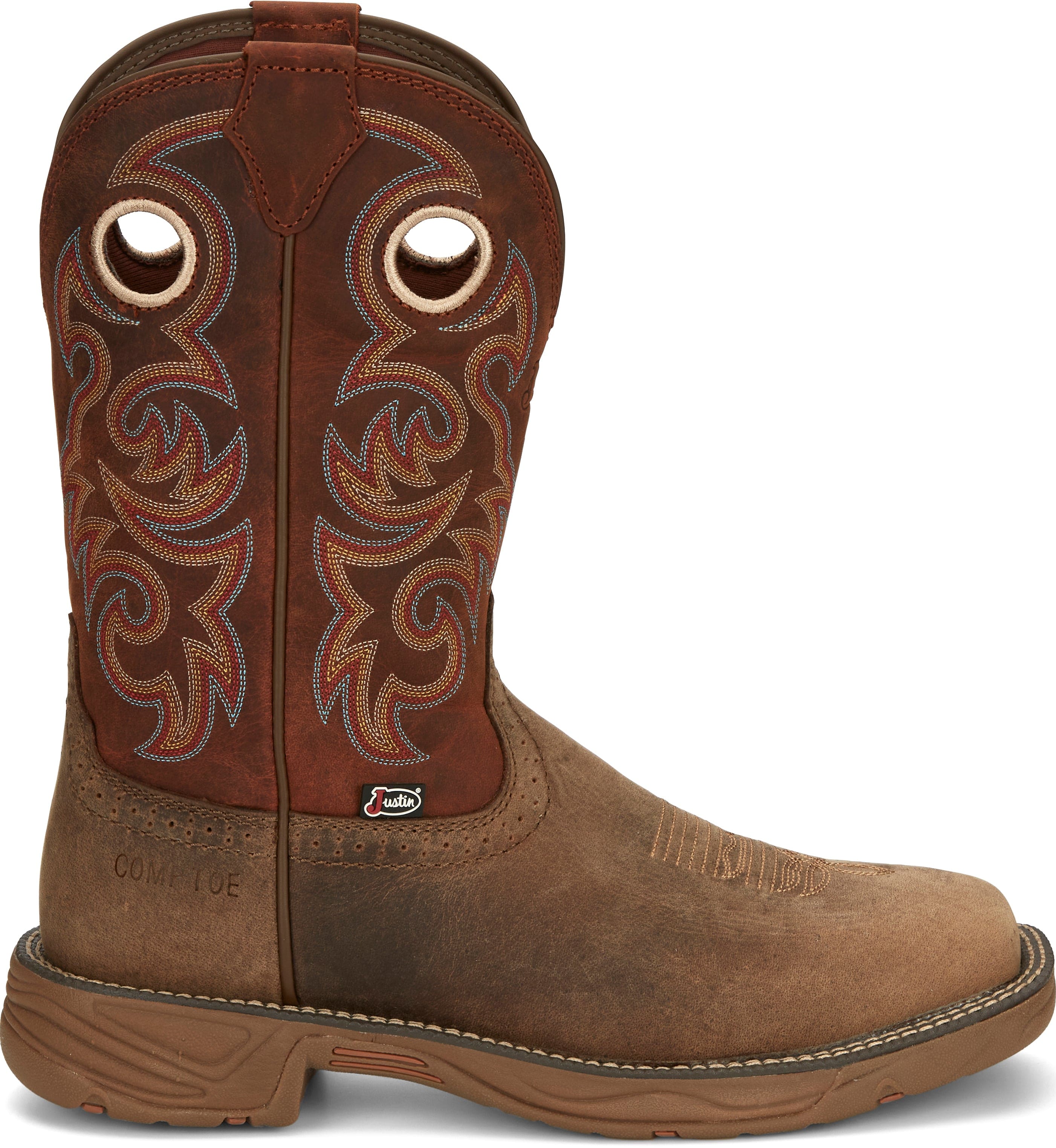 Justin Men's Rush Brown Composite Toe Waterproof Work Boot SE4341 - Image 3