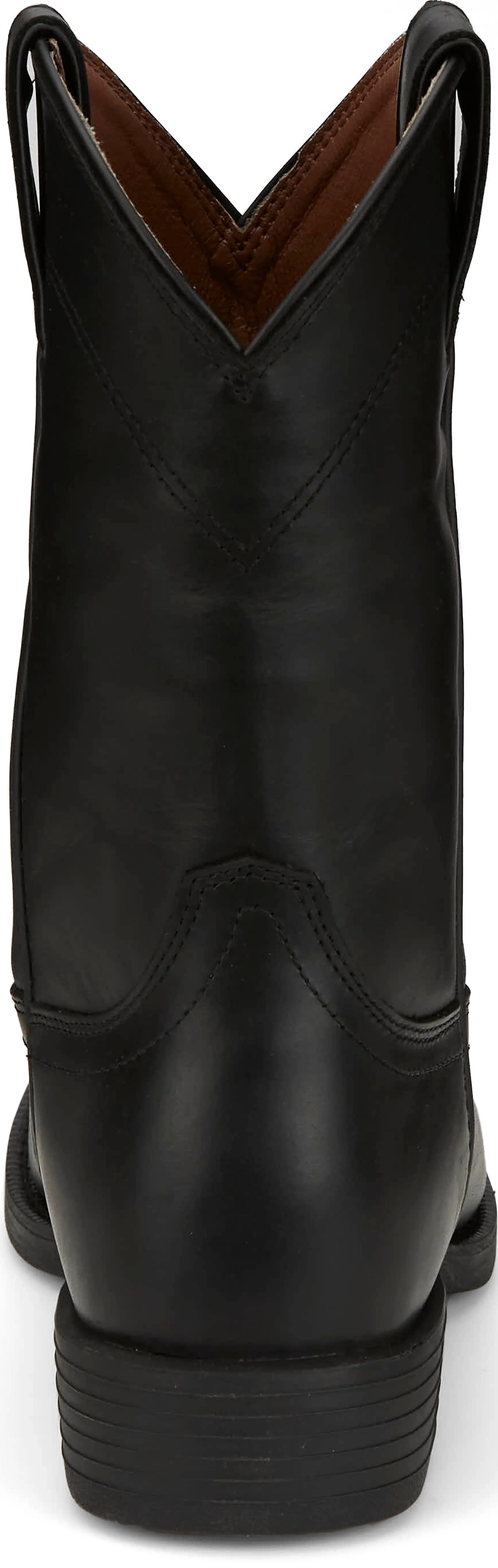 Justin Men's Stampede Kilgore Jet Black Round Toe Roper Boots SE7500 - Image 8