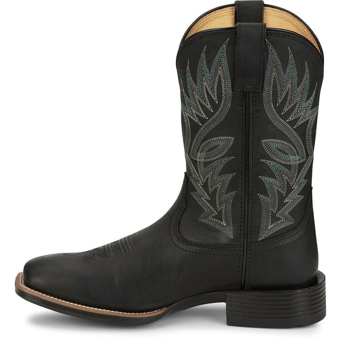 Justin Men's Zeke Black Western Boots UN7132 - Image 3