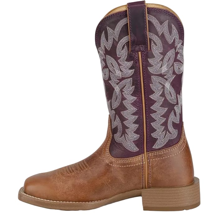 Justin Women's Chestnut & Plum Ashtyn Western Boots UN2340 - Image 3