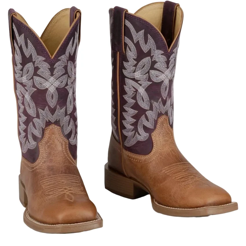 Justin Women's Chestnut & Plum Ashtyn Western Boots UN2340 - Image 4